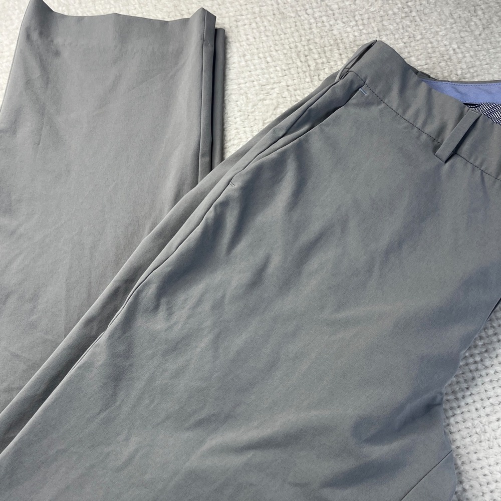 Peter Millar‎ Mens Crown Crafted Performance Pants Gray 35x34, measures 34x33